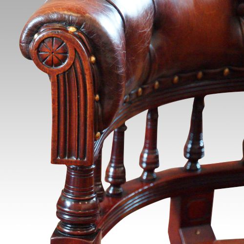 fig 2. Victorian mahogany desk chair