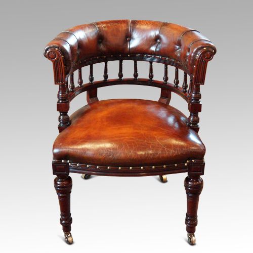 fig 3. Victorian mahogany desk chair