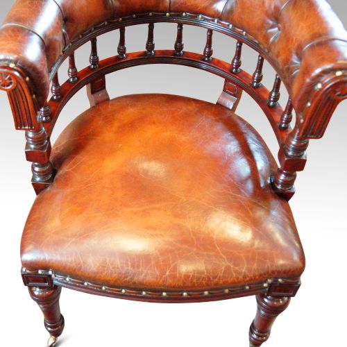 fig 4. Victorian mahogany desk chair
