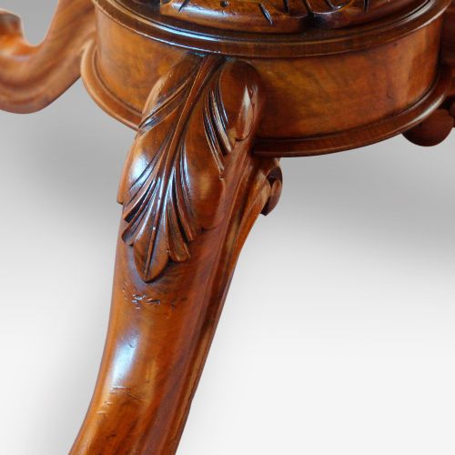 fig 2. Victorian burr walnut circular dining table