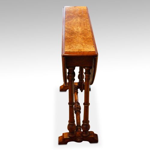 fig 1. Victorian burr walnut small Sutherland table