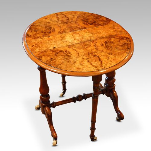 Victorian Burr Walnut Baby Sutherland Table