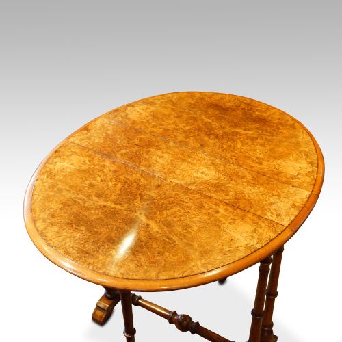 fig 1. Victorian burr walnut baby Sutherland table
