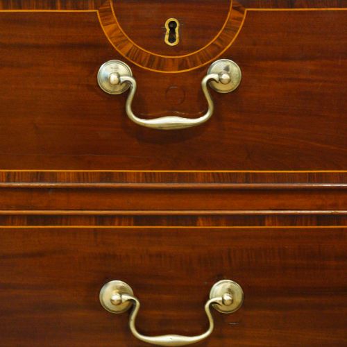fig 1. George III mahogany linen press