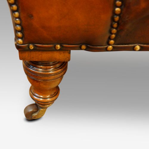 fig 6. Victorian leather chaise lounge