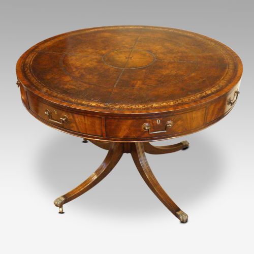 Mahogany Drum Table