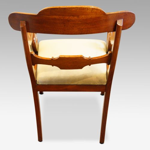 fig 2. Antique mahogany desk chair