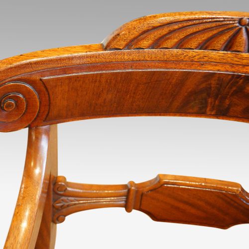 fig 6. Antique mahogany desk chair