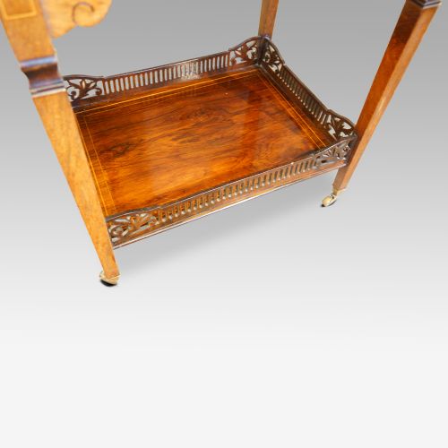 fig 5. Edwardian inlaid rosewood drop leaf table
