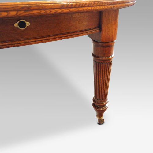 fig 2. Victorian oak extending dining table