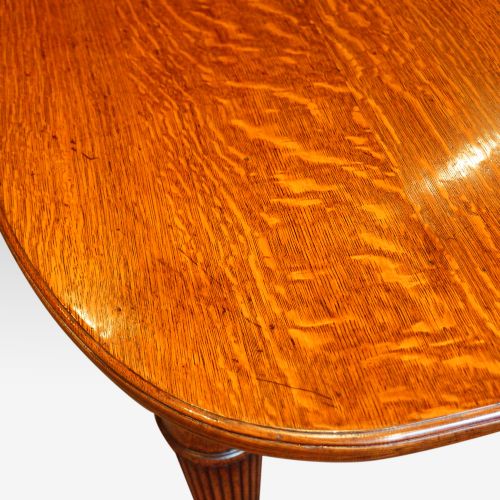 fig 4. Victorian oak extending dining table