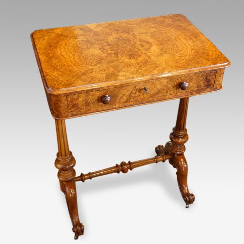 Victorian Burr Walnut Side Table