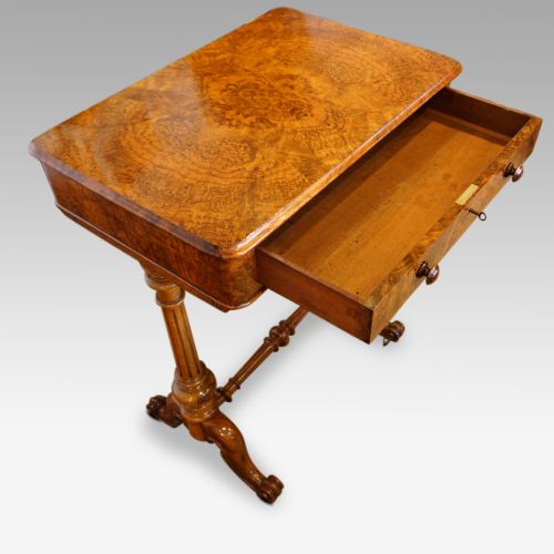 fig 3. Victorian burr walnut side table