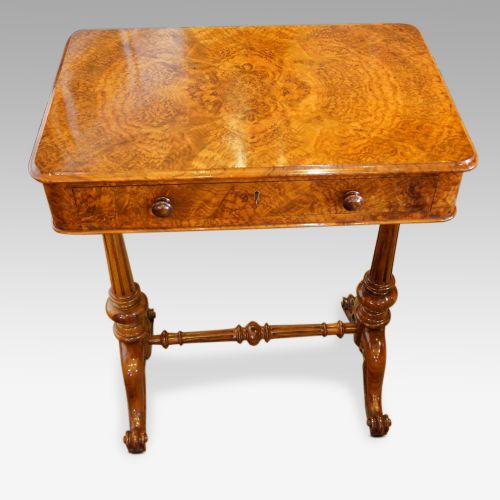 fig 5. Victorian burr walnut side table