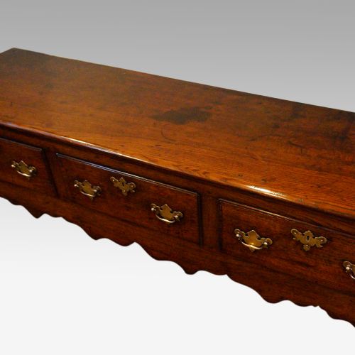 fig 1. Antique oak dresser base