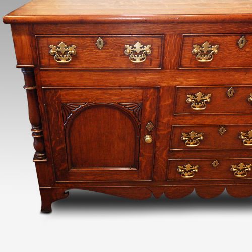 fig 2. Antique oak Anglesey dresser base