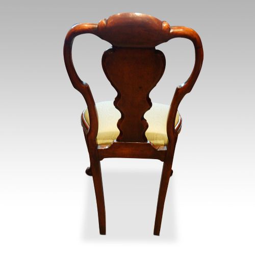 fig 3. Set of 8 Edwardian walnut dining chairs