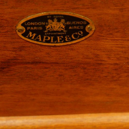 fig 2. Maple & co walnut serpentine chest of drawers