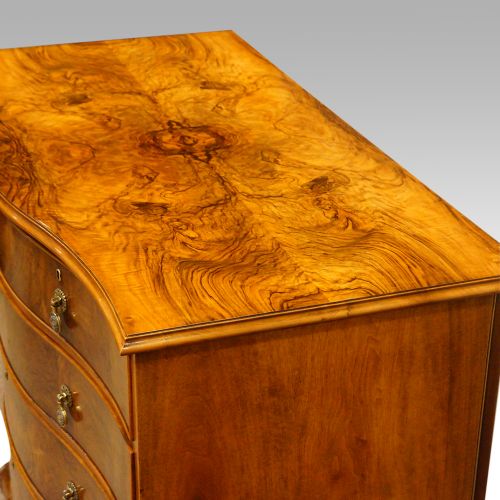 fig 5. Maple & co walnut serpentine chest of drawers