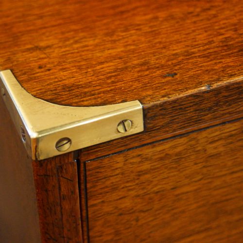 fig 3. Victorian teak secretaire military chest