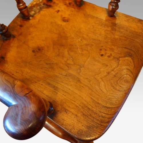 fig 2. Victorian yew wood captain’s chair