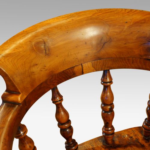 fig 3. Victorian yew wood captain’s chair