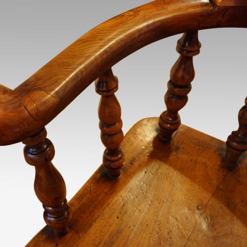 fig 4. Victorian yew wood captain’s chair