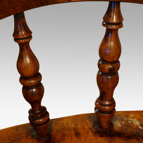 fig 5. Victorian yew wood captain’s chair