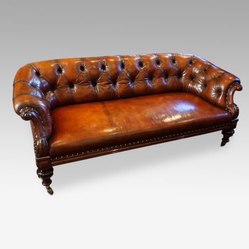 fig 1. Victorian leather chesterfield