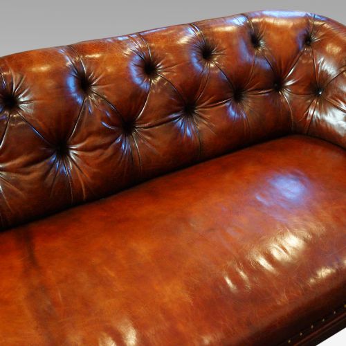 fig 3. Victorian leather chesterfield