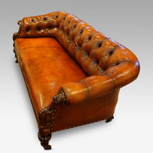 fig 4. Victorian leather chesterfield