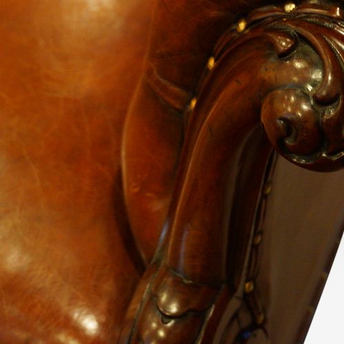 fig 6. Victorian leather chesterfield