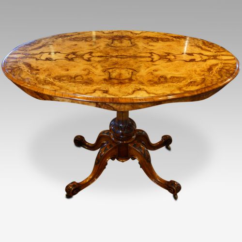 Victorian Inlaid Walnut Centre Table