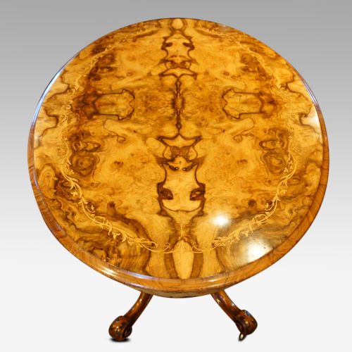fig 1. Victorian inlaid walnut centre table
