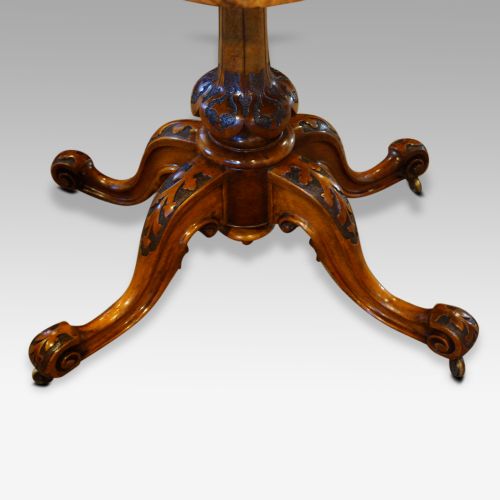 fig 2. Victorian inlaid walnut centre table