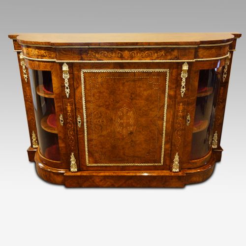 Victorian Inlaid Walnut Credenza
