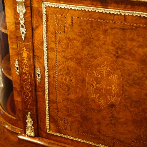fig 4. Victorian inlaid walnut credenza