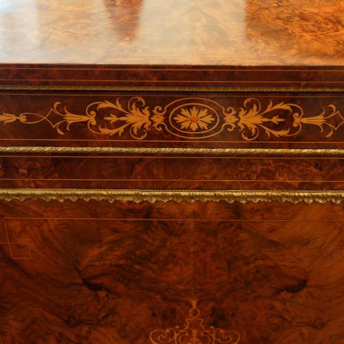 fig 3. Victorian inlaid walnut credenza