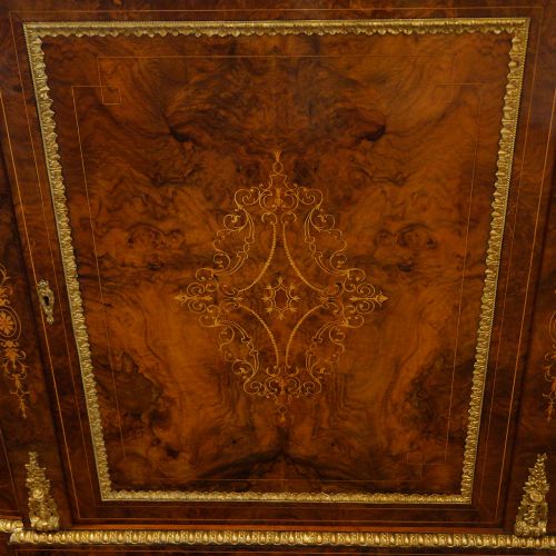 fig 4. Victorian inlaid walnut credenza