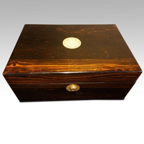 Antique Coromandel Writing Slope