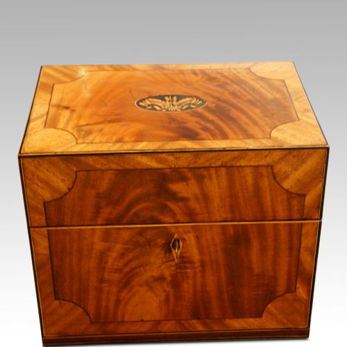 fig 1. George III mahogany inlaid casket