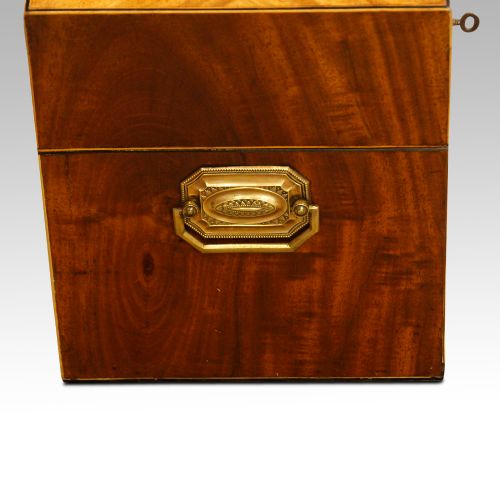 fig 2. George III mahogany inlaid casket