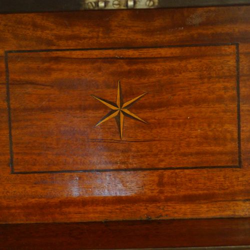 fig 4. George III mahogany inlaid casket