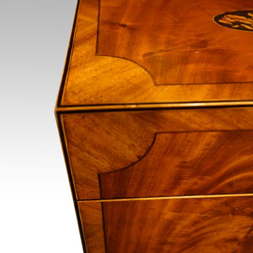 fig 5. George III mahogany inlaid casket