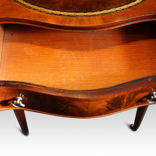 fig 3. Pair inlaid mahogany end tables
