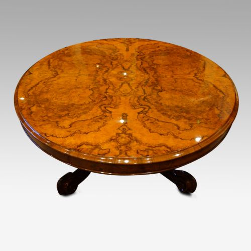 fig 1. Victorian oval walnut coffee table