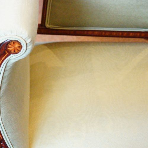fig 4. Edwardian inlaid mahogany small settee