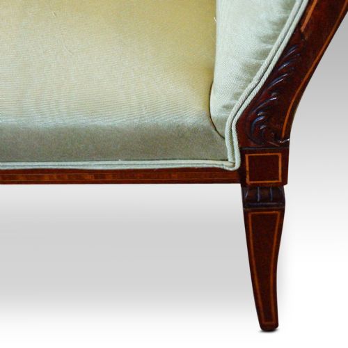 fig 5. Edwardian inlaid mahogany small settee