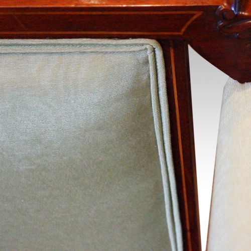 fig 6. Edwardian inlaid mahogany small settee