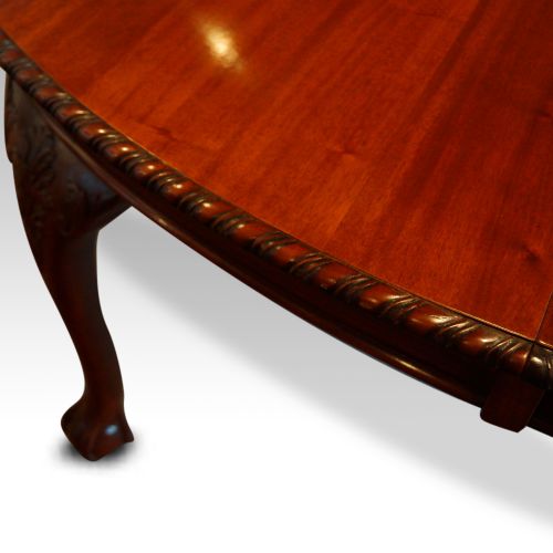 fig 1. Maple & co mahogany extending dining table